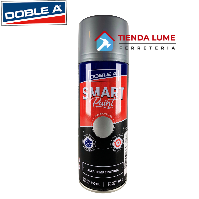 Pintura En Aerosol Aa Smart X 350 ML Alta Temp. Aluminio