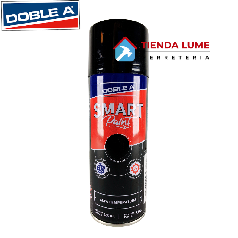 Pintura En Aerosol Aa Smart X 350 ML Alta Temp. Negro