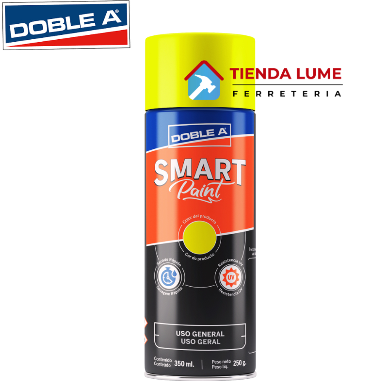 Pintura En Aerosol Aa Smart X 350 Ml Amarillo