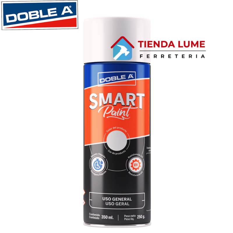 Pintura En Aerosol Aa Smart X 350 ML Blanco Mate