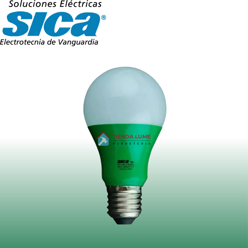 Lampara Bulbo 3W Led Sica Verde