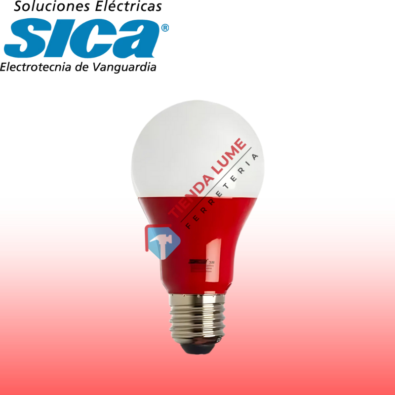 Lampara Bulbo 3W Led Sica Rojo