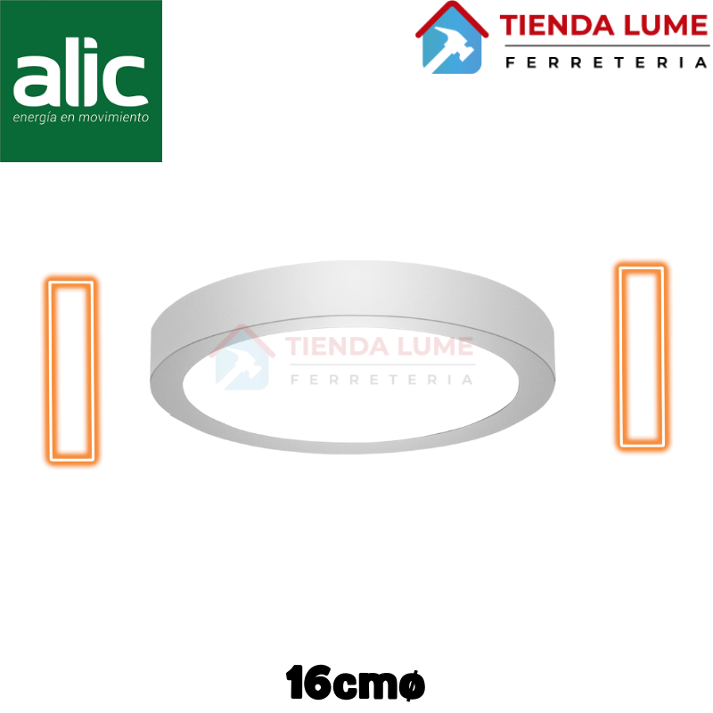 Plafon Led Alic Redondo Exterior 12W Calida