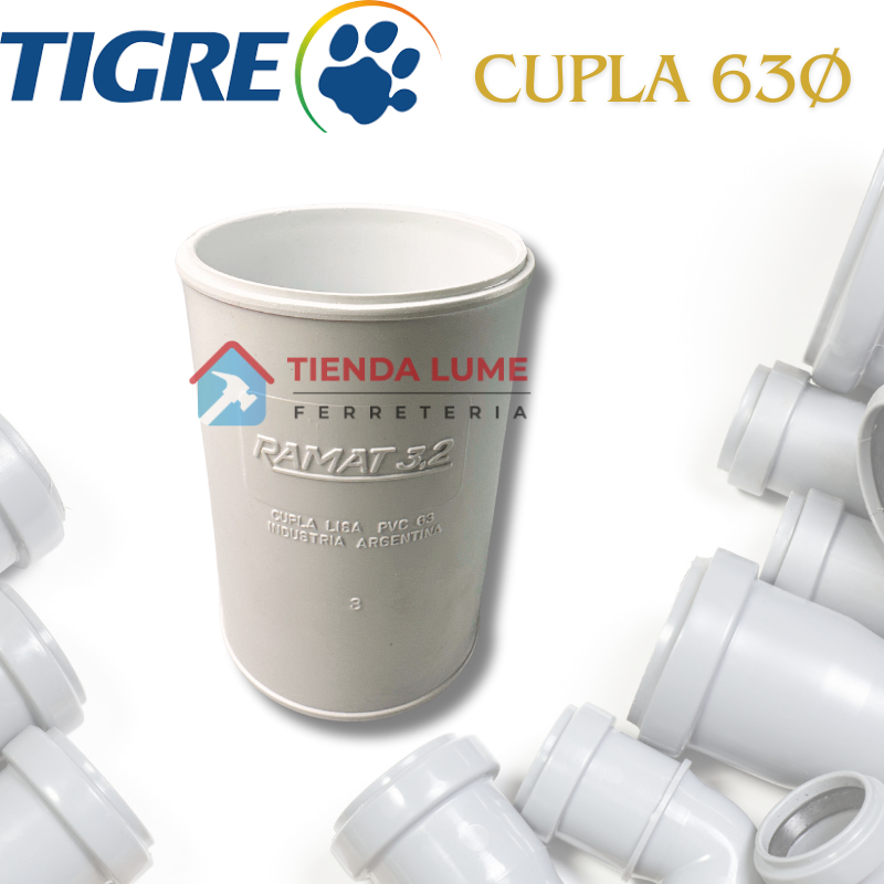 Cupla Pvc 63 Tigre Ramat