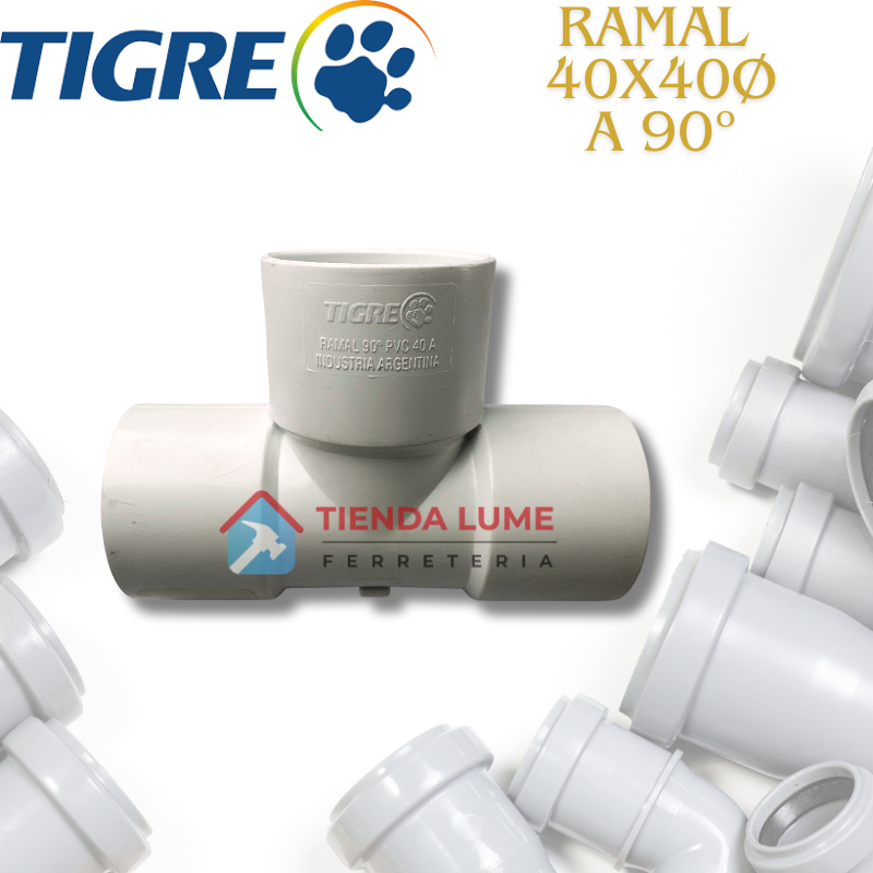 Ramal Pvc 40X40 A 90 Tigre Ramat