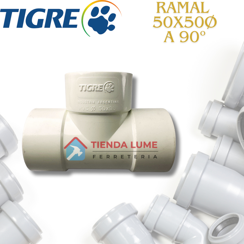 Ramal Pvc 50X50 A 90 Hhh Tigre Ramat