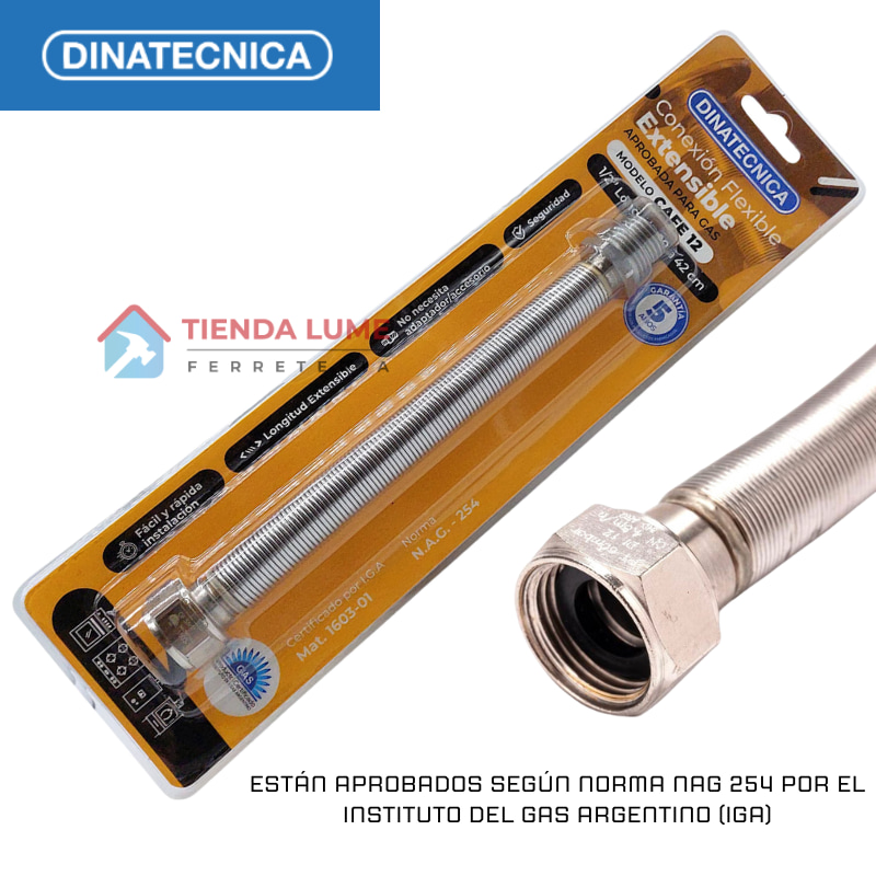 Dinatecnica Gas Extensible 1/2 200/420 Mm