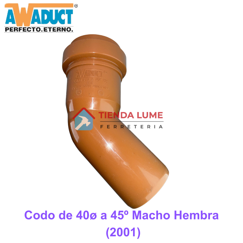 Codo De 40 A 45 MH Awaduct (2001)