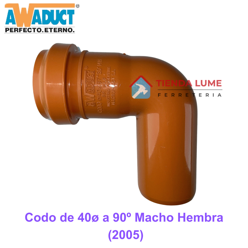 Codo De 40 A 90 Awaduct MH(2005)