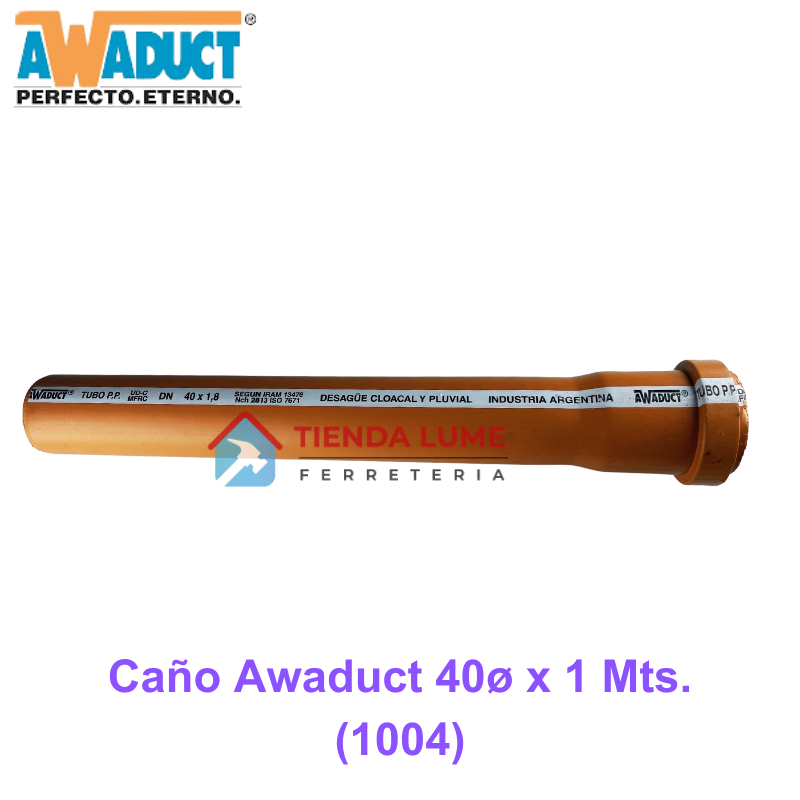 Caño Awaduct 40X1Mts.  (1004)