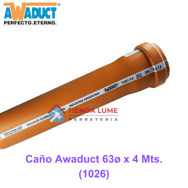 Caño Awaduct 63X4Mts. (1026)