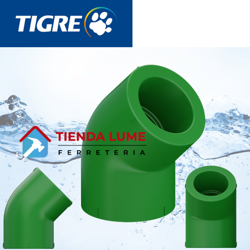 Codo De 25 A 45 Tigre Fusion