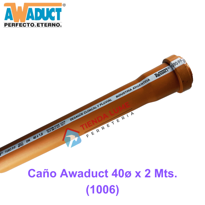 Caño Awaduct 40X2Mts.  (1006)