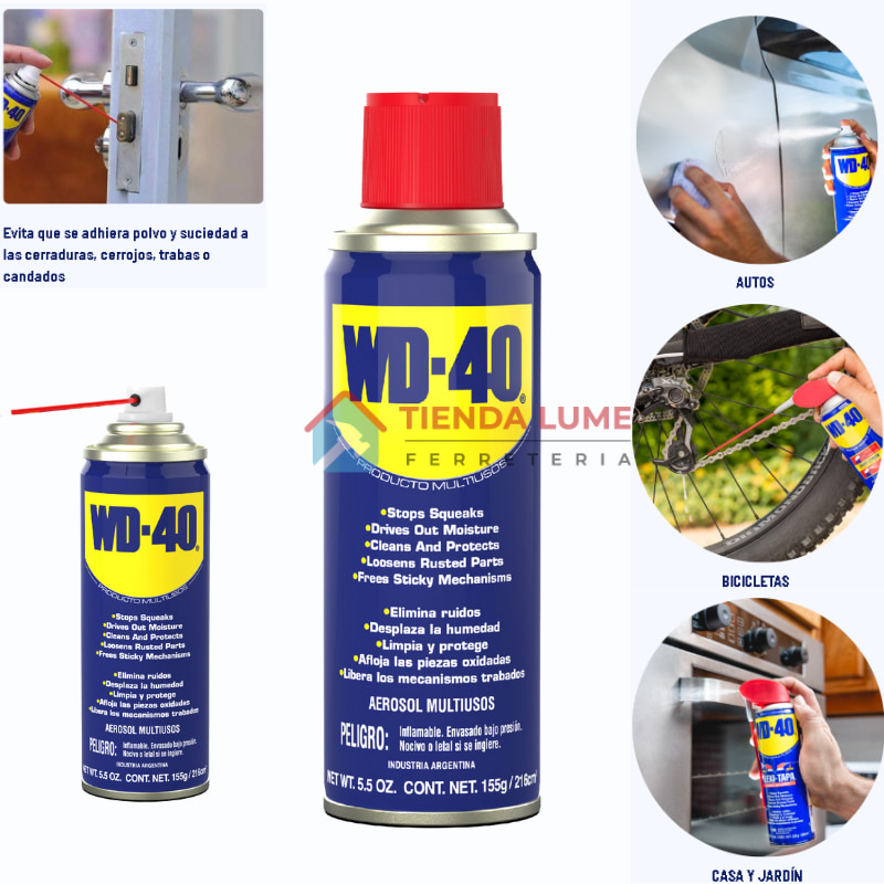 WD-40 155G 216Cm3 Lubricante Multiuso W40