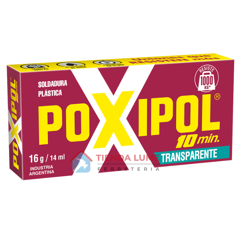 Poxipol 10 Minutos Transparente 16G 14Ml