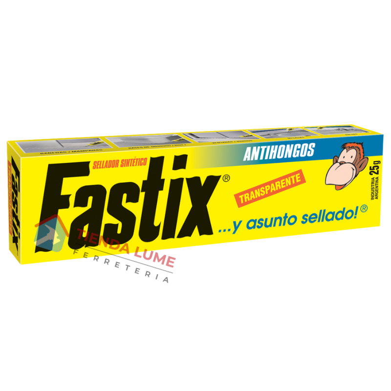 Fastix Interior Sellador De Silicona Antihongos Transparente 25 Grs 