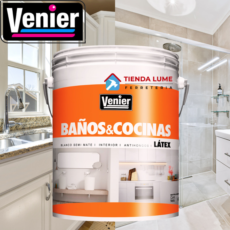 Venier Pintura Baños y Cocinas X 1,25 Kg