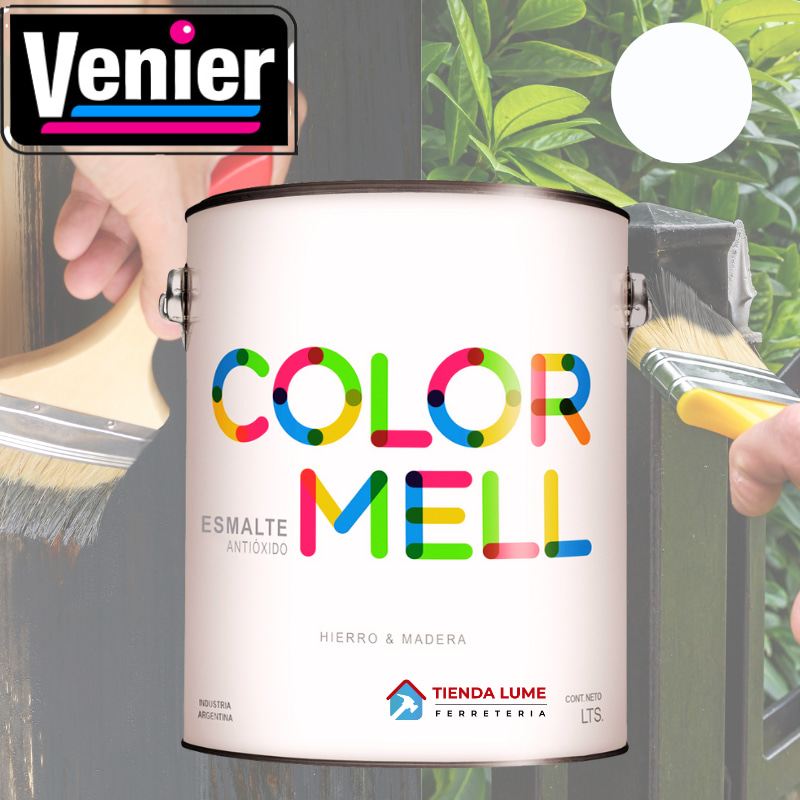 Venier Colormell Esmalte Sintetico Blanco Brillante x 4L