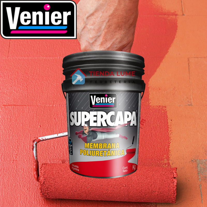 Venier Supercapa Membrana Poliuretanica Rojo X 5 Kg