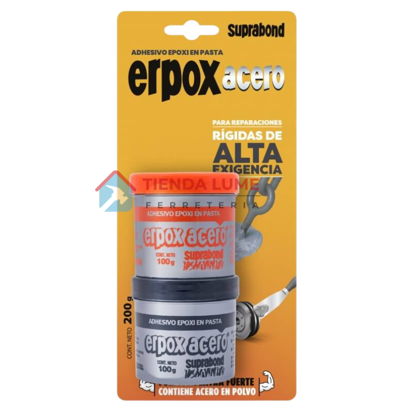 Erpox Acero 105G En Dos Postes Adhesivo Epoxi