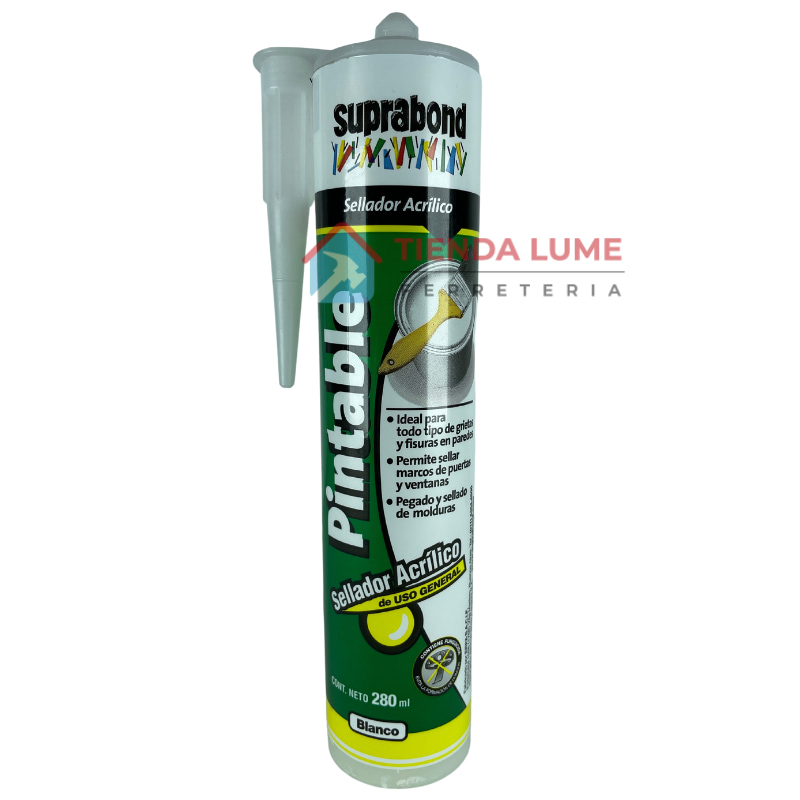 Sellador Acrilico Pintable Blanco 280g