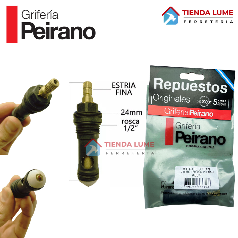 Peirano Cabezal P/ Transferencia Bidet/Ducha Embut