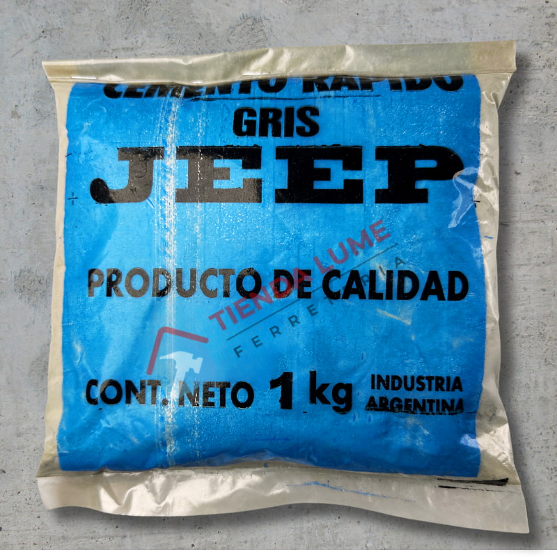 Cemento Rapido Gris 1 Kg Jeep 