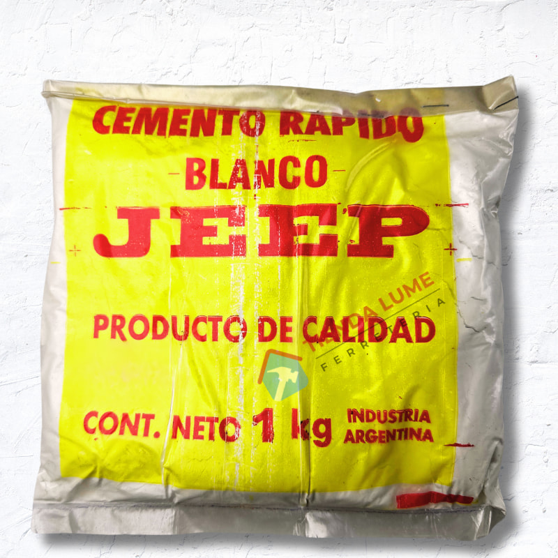 Cemento Rapido Blanco 1 Kg Jeep